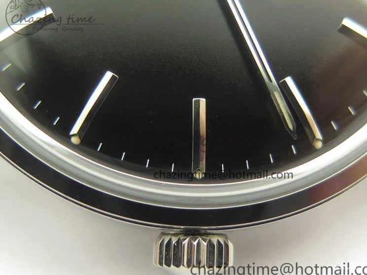 0301 EasyCare Seamaster 30 1962 SS TW Best Edition Black Dial On Leather Strap MIYOTA 8079